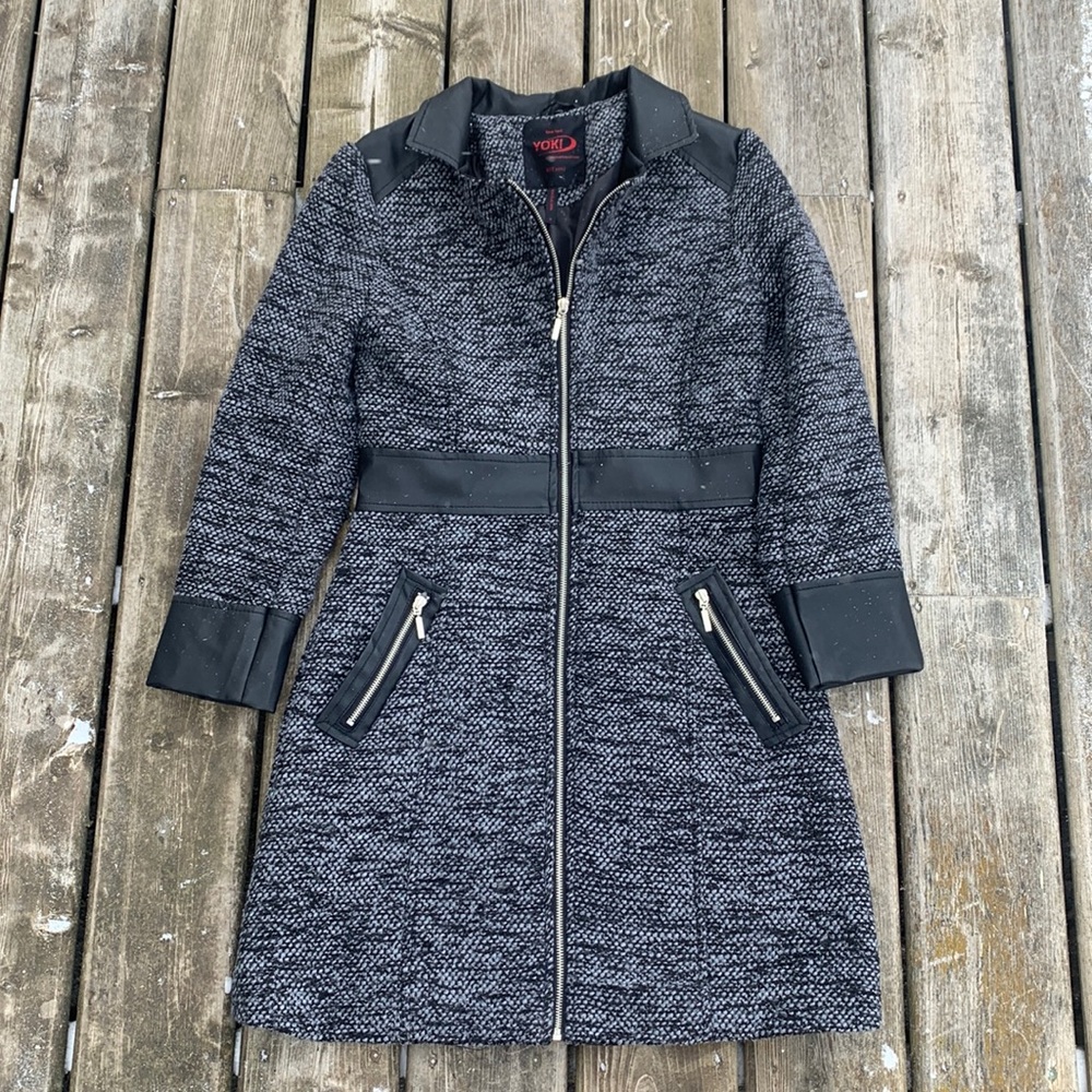 Yoki New York Outerwear Collection Tweed Coat